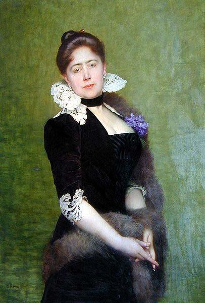 Lefebvre, Jules Joseph Portrait of a Lady oil painting image